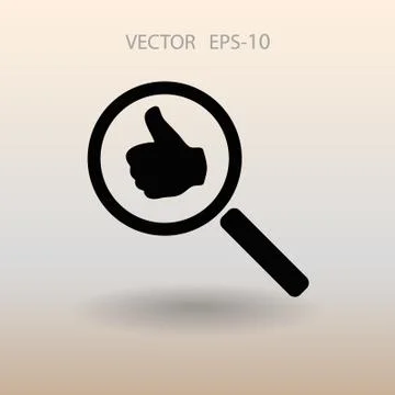Approvals search. vector illustration Stock Illustration