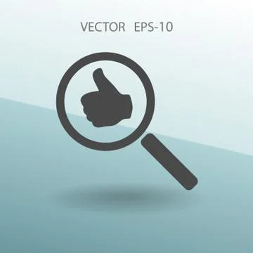 Approvals search. vector illustration Stock Illustration