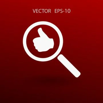 Approvals search. vector illustration Stock Illustration