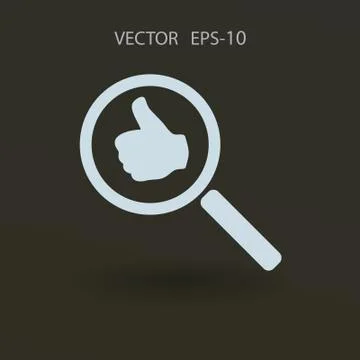 Approvals search. vector illustration Stock Illustration