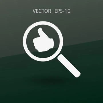 Approvals search. vector illustration Stock Illustration