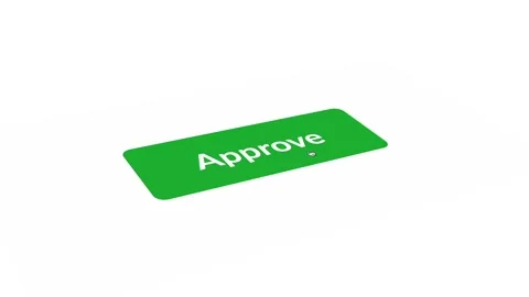 Approve button by cursor pointer on a computer screen. Stock Footage 221460119