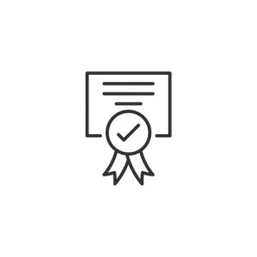 Approve certificate icon in flat style. Document check mark vector illustrati 스톡 일러스트