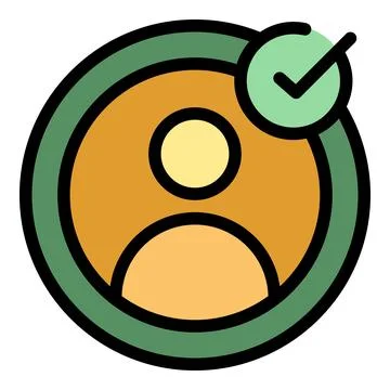 Approve election icon vector flat Stock Illustration
