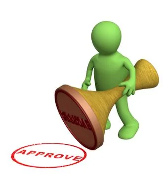 Approve Ilustração Stock