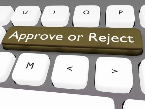 Approve or Reject concept Stock Illustration