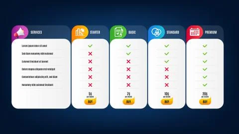 Approved agreement, Decreasing graph and Calendar icons set. Euler diagram sign Stock Illustration