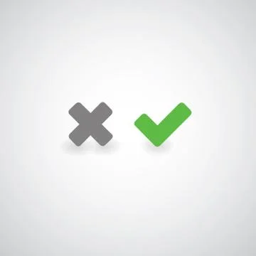 Approved and rejected Stock Illustration