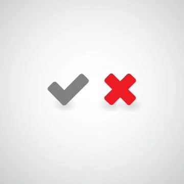 Approved and rejected Stock Illustration
