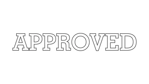 Approved and Rejected text animation video footage. Motion graphic stamp Stock Footage 319297085