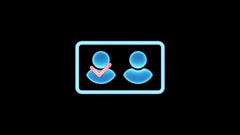 Approved and rejected user profile icons. Stock Footage 303553359