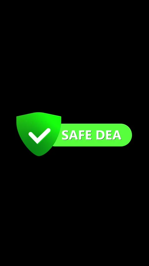 Approved badge animation vertical video. Green shield graphic loop. Secure .. Stock Footage 341613012