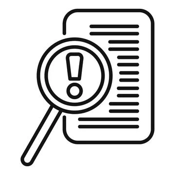 Approved brainstorm icon outline vector. Case study risk 스톡 일러스트