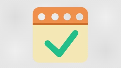 Approved checklist icon in to-do list note. Complete task checkmark cartoon Stock Footage 300853113