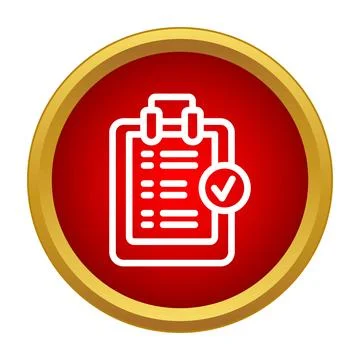 Approved checklist task control icon concept Stock Illustration