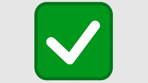 Approved Checkmark on abstract circuit board in a cartoon animation. Stock Footage 295913256