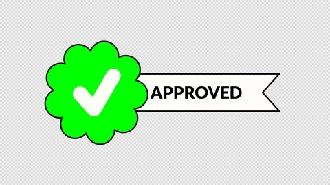Approved checkmark 스톡 동영상 334124438