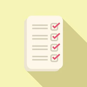 Approved clipboard registration icon flat vector. Profile code factor Stock Illustration