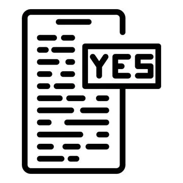 Approved code icon outline vector. Cms development Stock Illustration