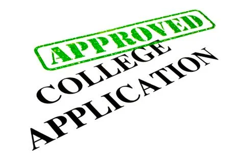 Approved College Application Stock Photos
