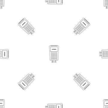 Approved credit card payment pattern seamless vector 스톡 일러스트