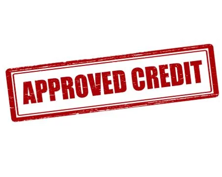 Approved credit Stock Illustration