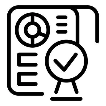 Approved document with checked symbol for quality control イラスト素材