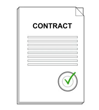 Approved document concept Ilustração Stock