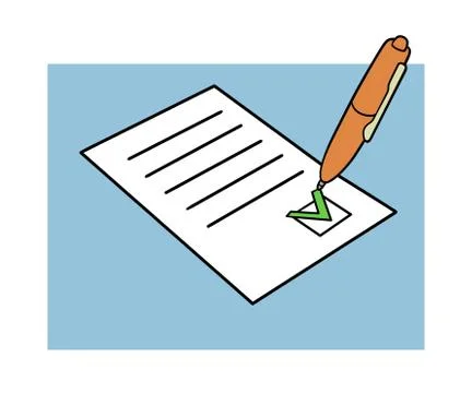 Approved document Ilustração Stock