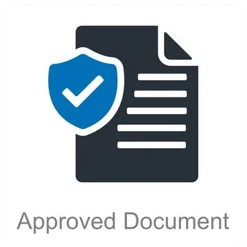 Approved Document Illustrazione stock