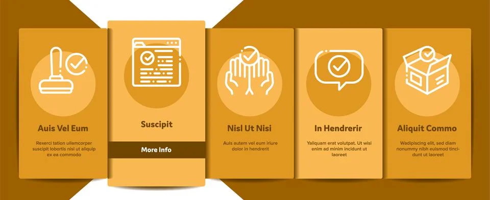 Approved Elements Vector Onboarding イラスト素材