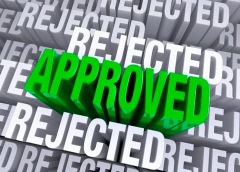 Approved, eventually Stock Illustration