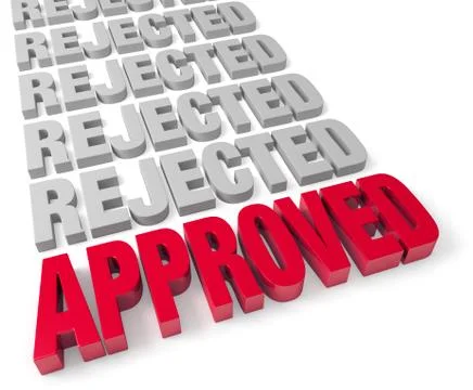 Approved finally Stock Illustration