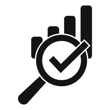 Approved graph idea icon simple vector. Business customer Stock Illustration