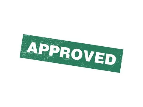 Approved grunge icon vector template Stock Illustration