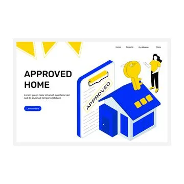 Approved Home Stock Illustration