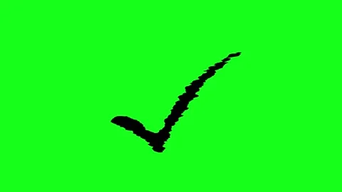 Approved icon check mark symbol transparent background. Video stock 311406632