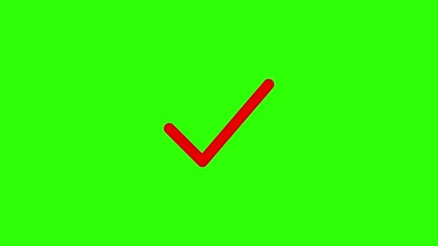Approved icon check mark symbol transparent background. Video stock 311406633