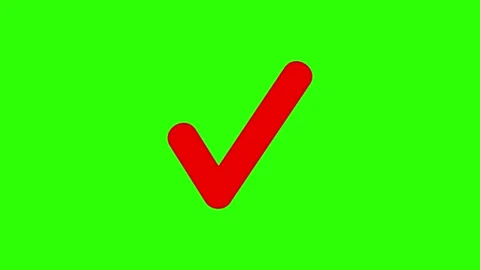 Approved icon check mark symbol transparent background. Video stock 311406673