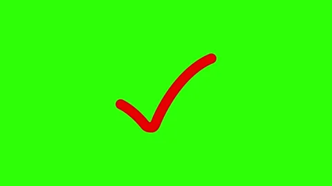 Approved icon check mark symbol transparent background. Video stock 311406683