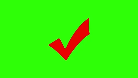 Approved icon check mark symbol transparent background. Video stock 311406693
