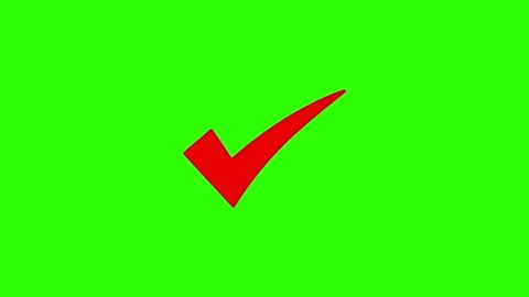 Approved icon check mark symbol transparent background. Video stock 311406735