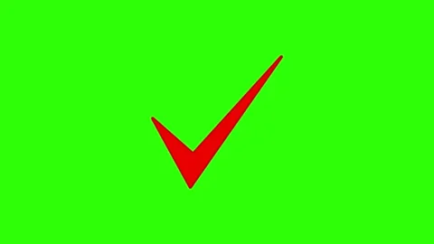 Approved icon check mark symbol transparent background. Video stock 311406740