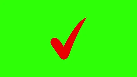 Approved icon check mark symbol transparent background. Video stock 311406745