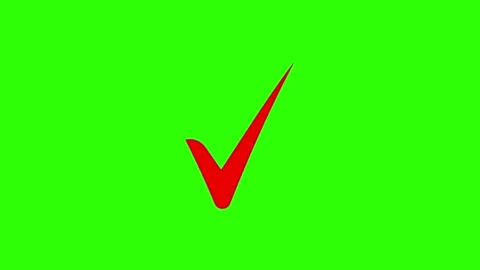 Approved icon check mark symbol transparent background. Video stock 311406763