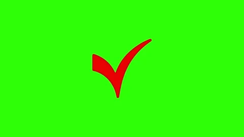 Approved icon check mark symbol transparent background. Video stock 311406775