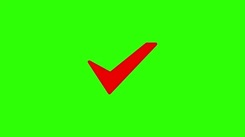 Approved icon check mark symbol transparent background. Video stock 311406796