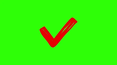 Approved icon check mark symbol transparent background. Video stock 311406825