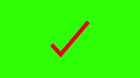 Approved icon check mark symbol transparent background. Video stock 311406892