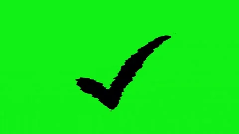 Approved icon check mark symbol transparent background. Video stock 311407111